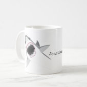 Mug Attaque de requins avec votre nom (Devant gauche)