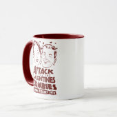 Mug Attaque des zombis de Valentines (Devant gauche)