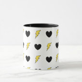 Mug Attaquez avec l'art original "coeurs et boulons " (Centre)