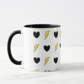 Mug Attaquez avec l'art original "coeurs et boulons " (Gauche)