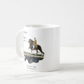 Mug Attaquez, cheval de Paso et cavalier péruviens sur (Devant gauche)