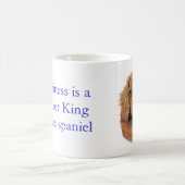 Mug Attaquez, chiot cavalier rouge d'épagneul de roi (Centre)