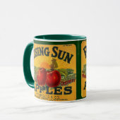 MUG ATTAQUEZ L'ÉTIQUETTE VINTAGE DE CAISSE D'APPLE DE (Devant gauche)