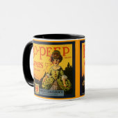 MUG ATTAQUEZ L'ÉTIQUETTE VINTAGE DE CAISSE D'APPLE DE (Devant gauche)