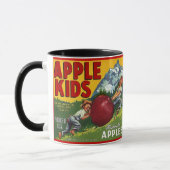 MUG ATTAQUEZ L'ÉTIQUETTE VINTAGE DE CAISSE D'APPLE DE (Gauche)