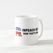 Mug Attaquez Obama - maintenant qu'est le changement (Devant droit)