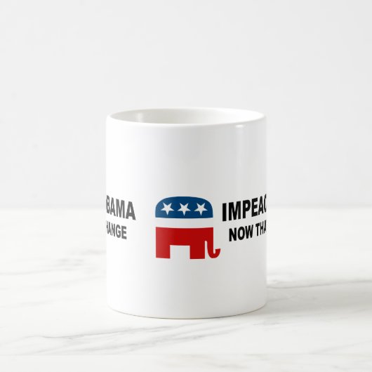 Mug Attaquez Obama - maintenant qu'est le changement (Centre)