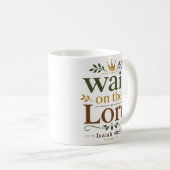 Mug Attendez le Seigneur, dévotion matinale chrétienne (Devant droit)