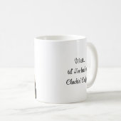 Mug Attends, jusqu'à ce que j'aie mon café | Drôle (Devant droit)