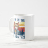 Mug Attends, Laisse-Moi Surpenser Ce Chat De Café Sarc (Devant gauche)