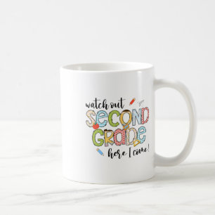 Mug Attention 2e année me voici Premier jour de rentré