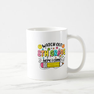 Mug Attention 8e voici venir 8e rentrée 