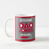 Mug Attention à la conception mignonne ! Papa plaisant (Gauche)