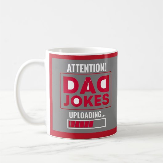 Mug Attention à la conception mignonne ! Papa plaisant (Gauche)