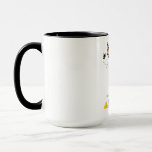 Mug Attention à la mule drôle conception d'avertisseme