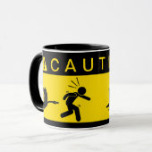 Mug Attention : Attaquer les oies (Devant gauche)