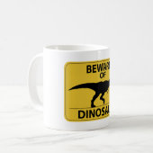 Mug Attention aux dinosaures (Devant gauche)