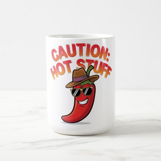 Mug Attention : Conception de trucs chauds - Pepper ch (Centre)