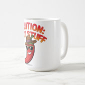 Mug Attention : Conception de trucs chauds - Pepper ch (Devant droit)