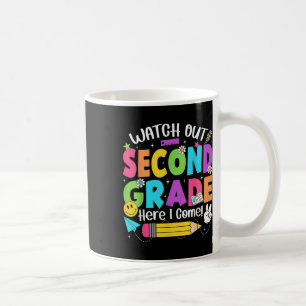 Mug Attention deuxième année, j'arrive, retour à l'éco