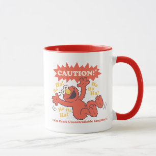 Mug Attention Elmo qui rit à l'approche