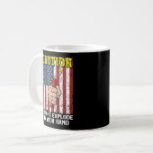 Mug Attention, je pourrais exploser dans votre main 4 (Devant gauche)