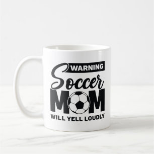 Mug Attention Maman De Football Va hurler Fort