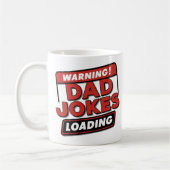 Mug Attention! Papa Blagues Chargement" - Fun & Bold C (Gauche)