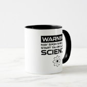 Mug Attention! Peut Commencer À Parler De Science (Devant droit)