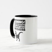 Mug Attention! Peut-être commencer à parler des dinosa (Devant gauche)