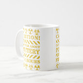 Mug Attention Peut Parler De Poterie Pendant Des Heure (Devant gauche)