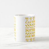 Mug Attention Peut Parler De Poterie Pendant Des Heure (Centre)