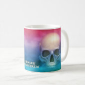 Mug Attention ! Poison Brew. OEuvre crâne (Devant droit)
