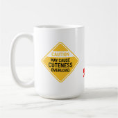 Mug "Attention : Risque de surcharge de mignonnerie" D (Gauche)