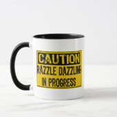 Mug Attention Signaler Éblouir En Cours-Bk/Yl (Gauche)