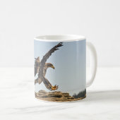 Mug Atterrissage d'aigle à tête blanche (Devant droit)