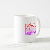 Mug Attirer Abondance Motivation Personnalisée (Devant droit)