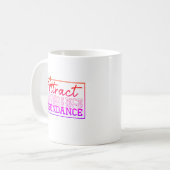 Mug Attirer Abondance Motivation Personnalisée (Devant gauche)