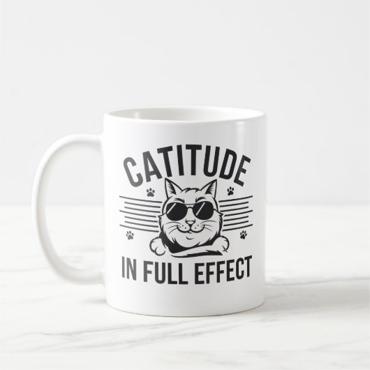 Mug attitude à plein effet amoureux des animaux de com (Gauche)