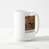 Mug Attitude de chat rétro (Devant droit)
