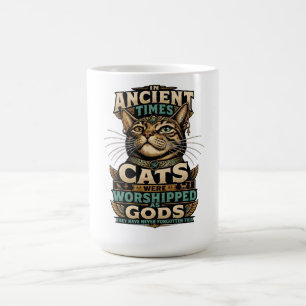 Mug Attitude de vieux chat tigré