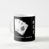 Mug Attitude du CÆ + Engagement = excellence (Devant gauche)