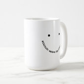 Mug Attitude Fait la Différence Visage Souriant Positi (Devant droit)