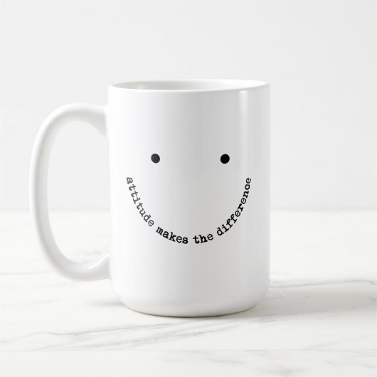 Mug Attitude Fait la Différence Visage Souriant Positi (Gauche)