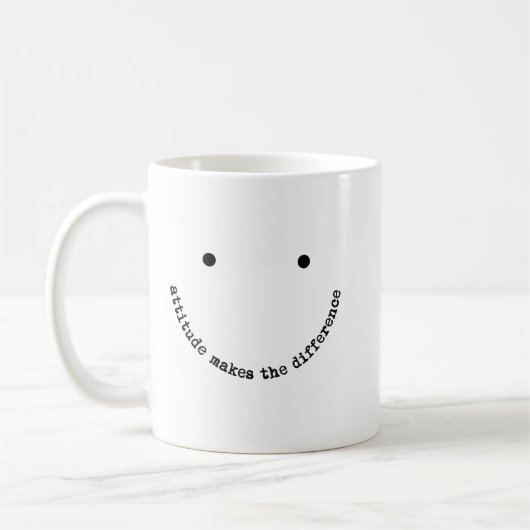 Mug Attitude Fait la Différence Visage Souriant Positi (Gauche)