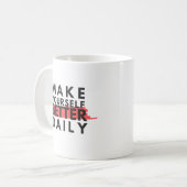 Mug attitude positive motivation mots positifs (Devant gauche)
