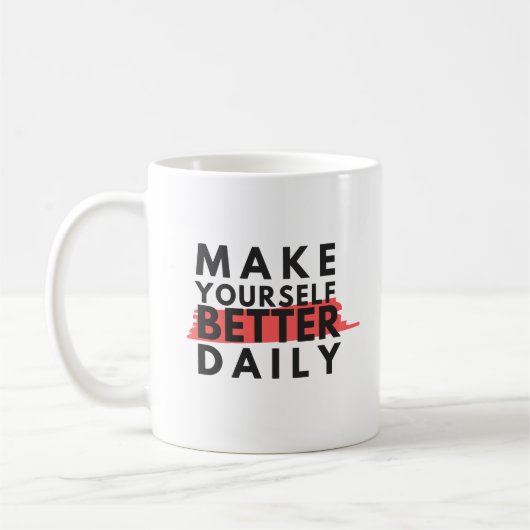 Mug attitude positive motivation mots positifs (Gauche)