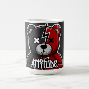 Mug Attitude Split Bear Teddy Graph Lightning X-Eyes