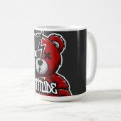 Mug Attitude Split Bear | Teddy Graph Lightning X-Eyes (Devant droit)