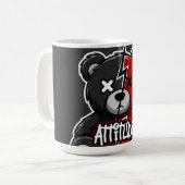 Mug Attitude Split Bear | Teddy Graph Lightning X-Eyes (Devant gauche)